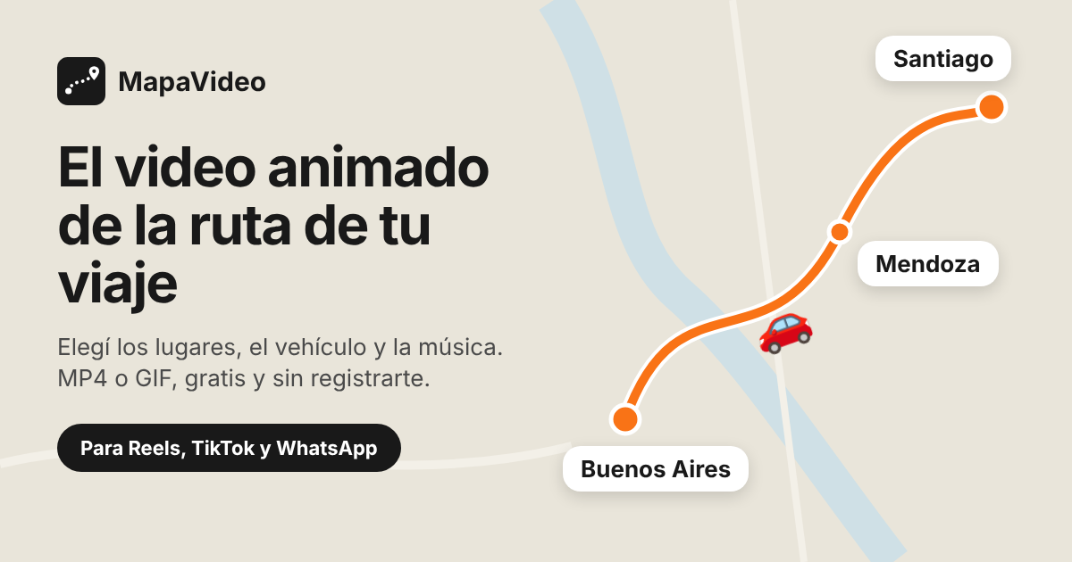 How to make an animated travel route map video · MapaVideo
